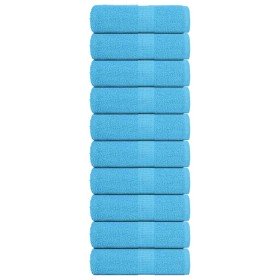 Toallas de mano FROGN 4 uds 360 g/m² turquesa 50x100 cm en Toallas | Comprar online en Foru.es