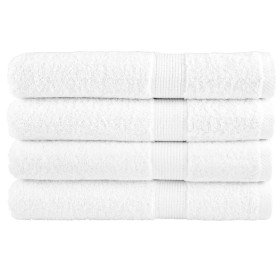 Toallas premium SOLUND 4 uds blanco 100x200 cm 600 gsm en Toallas | Comprar online en Foru.es