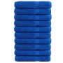 Toallas de sauna SOLUND 10 uds azul 80x200 cm 600 gsm en Toallas | Comprar online en Foru.es