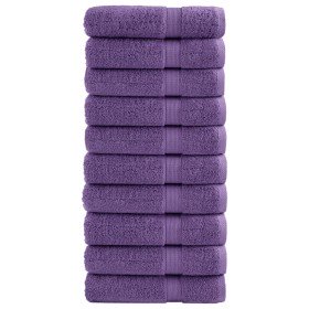 Toallas de ducha SOLUND 10 unidades morado 70x140 cm 600 gsm en Toallas | Comprar online en Foru.es
