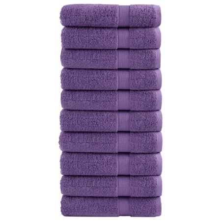 Toallas de ducha SOLUND 10 unidades morado 70x140 cm 600 gsm en Toallas | Comprar online en Foru.es