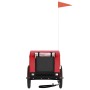 Remolque de bicicleta mascotas hierro tela Oxford rojo negro de vidaXL, Cochecitos para mascotas - Ref: Foro24-93999, Precio:...