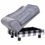 Sofá para perro gris felpa 57x34x36 cm en Camas para perros | Comprar online en Foru.es