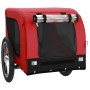 Remolque de bicicleta mascotas hierro tela Oxford rojo negro de vidaXL, Cochecitos para mascotas - Ref: Foro24-93999, Precio:...