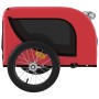 Remolque de bicicleta mascotas hierro tela Oxford rojo negro de vidaXL, Cochecitos para mascotas - Ref: Foro24-93999, Precio:...