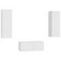 Set de muebles de salón TV 3 piezas madera de ingeniería blanco en Muebles TV | Comprar online en Foru.es