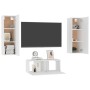 Set de muebles de salón TV 3 piezas madera de ingeniería blanco en Muebles TV | Comprar online en Foru.es
