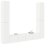 Juego de mueble para TV de 6 piezas aglomerado blanco en Muebles TV | Comprar online en Foru.es