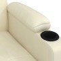 Sillón elevable cuero sintético crema en Sillones | Comprar online en Foru.es