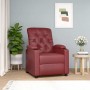 Sillón elevable cuero sintético rojo tinto en Sillones | Comprar online en Foru.es