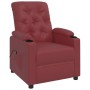 Sillón elevable cuero sintético rojo tinto en Sillones | Comprar online en Foru.es