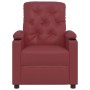 Sillón elevable cuero sintético rojo tinto en Sillones | Comprar online en Foru.es