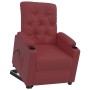Sillón elevable cuero sintético rojo tinto en Sillones | Comprar online en Foru.es