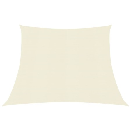 Toldo de vela HDPE color crema 160 g/m² 4/5x4 m de vidaXL, Sombrillas - Ref: Foro24-311216, Precio: 47,34 €, Descuento: %