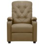 Sillón reclinable eléctrico de cuero sintético color capuchino en Sillones | Comprar online en Foru.es