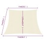 Toldo de vela HDPE color crema 160 g/m² 4/5x4 m de vidaXL, Sombrillas - Ref: Foro24-311216, Precio: 47,34 €, Descuento: %