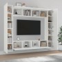 Set de muebles para TV 8 piezas madera contrachapada blanco en Muebles TV | Comprar online en Foru.es