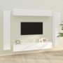 Set de muebles para TV 8 piezas madera contrachapada blanco en Muebles TV | Comprar online en Foru.es
