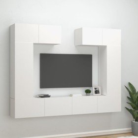 Set de muebles para TV 6 piezas madera contrachapada blanco en Muebles TV | Comprar online en Foru.es