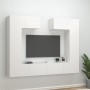 Set de muebles para TV 6 piezas madera contrachapada blanco en Muebles TV | Comprar online en Foru.es