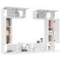 Set de muebles para TV 6 piezas madera contrachapada blanco en Muebles TV | Comprar online en Foru.es