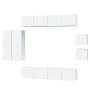 Set de muebles para TV 8 piezas madera contrachapada blanco en Muebles TV | Comprar online en Foru.es