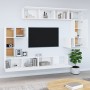 Mueble de pared para TV madera contrachapada blanco en Muebles TV | Comprar online en Foru.es