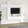 Set de muebles para TV 9 piezas madera contrachapada blanco en Muebles TV | Comprar online en Foru.es