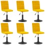 Sillas de comedor giratorias 6 uds terciopelo amarillo mostaza en Sillas de comedor | Comprar online en Foru.es