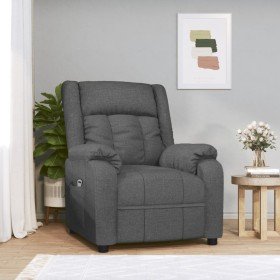 Sillón reclinable eléctrico de tela gris oscuro en Sillones | Comprar online en Foru.es