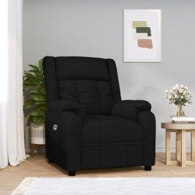 Sillón reclinable eléctrico de tela negro en Sillones | Comprar online en Foru.es