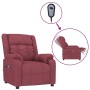 Sillón reclinable eléctrico tela rojo tinto en Sillones | Comprar online en Foru.es