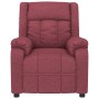Sillón reclinable eléctrico tela rojo tinto en Sillones | Comprar online en Foru.es