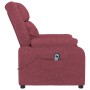 Sillón reclinable eléctrico tela rojo tinto en Sillones | Comprar online en Foru.es