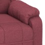 Sillón reclinable eléctrico tela rojo tinto en Sillones | Comprar online en Foru.es