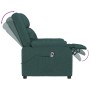 Sillón reclinable eléctrico tela verde oscuro en Sillones | Comprar online en Foru.es