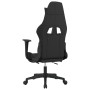 Silla gaming con reposapiés tela negro y gris taupe en Sillas gaming | Comprar online en Foru.es