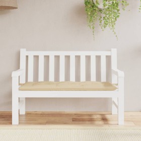 Cojín de banco de jardín tela Oxford beige 120x50x7 cm en Decoración | Comprar online en Foru.es