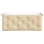 Cojín de banco de jardín tela Oxford beige 120x50x7 cm en Decoración | Comprar online en Foru.es