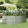 Jardinera arriate acero galvanizado plata 212x140x68 cm en Macetas y jardineras | Comprar online en Foru.es