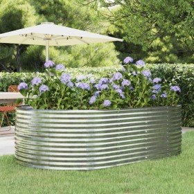 Jardinera arriate acero galvanizado plata 212x140x68 cm en Macetas y jardineras | Comprar online en Foru.es