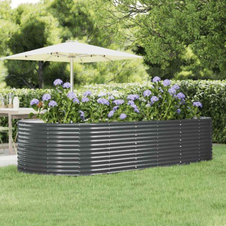 Jardinera arriate acero galvanizado gris 291x140x68 cm en Macetas y jardineras | Comprar online en Foru.es