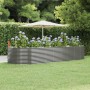 Jardinera arriate acero galvanizado gris 367x140x68 cm en Macetas y jardineras | Comprar online en Foru.es