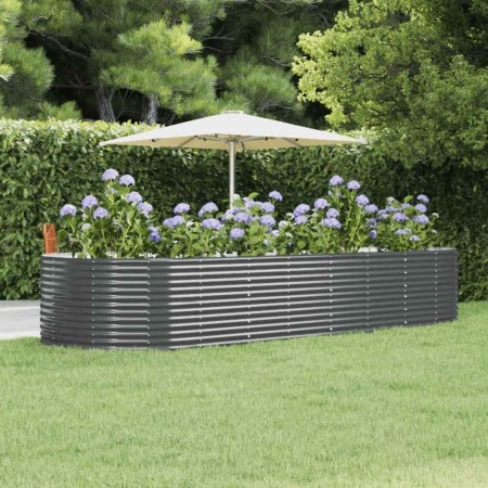 Jardinera arriate acero galvanizado gris 367x140x68cm en Macetas y jardineras | Comprar online en Foru.es