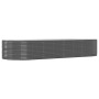Jardinera arriate acero galvanizado gris 367x140x68cm en Macetas y jardineras | Comprar online en Foru.es