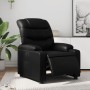 Sillón reclinable eléctrico de cuero sintético negro en Sillones | Comprar online en Foru.es