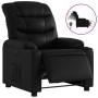 Sillón reclinable eléctrico de cuero sintético negro en Sillones | Comprar online en Foru.es