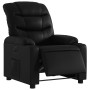 Sillón reclinable eléctrico de cuero sintético negro en Sillones | Comprar online en Foru.es