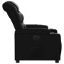 Sillón reclinable eléctrico de cuero sintético negro en Sillones | Comprar online en Foru.es