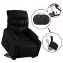 Sillón reclinable elevable cuero artificial negro en Sillones | Comprar online en Foru.es